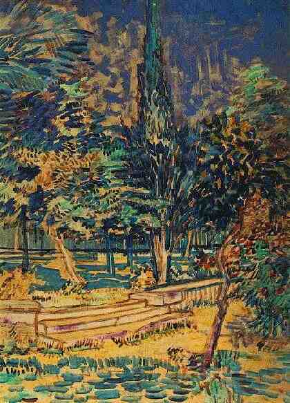 Stone Steps in the Garden of the Asylum, 1889, Vincent van Gogh