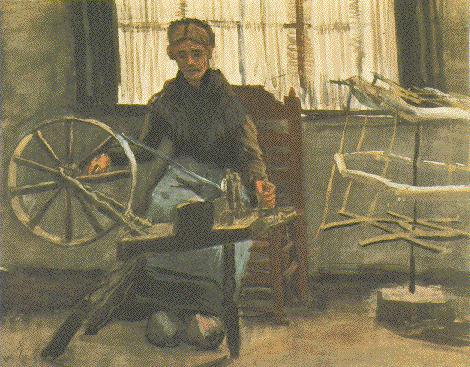 Woman Reeling Yarn, 1884, Vincent van Gogh