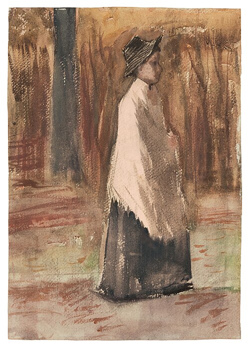 Woman in a Wood, 1882, Vincent van Gogh