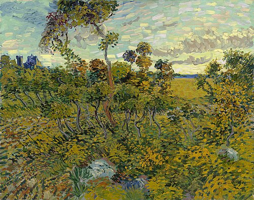 coucher de soleil à Montmajour, 1888, Vincent van Gogh