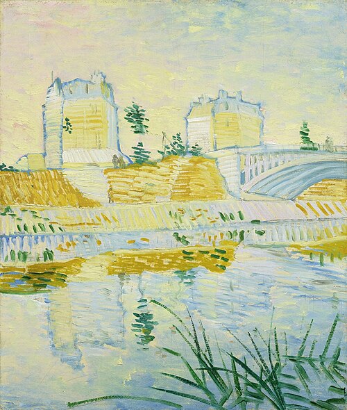 La Seine avec Pont de Clichy, 1887, Vincent van Gogh