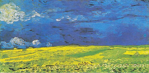 Wheatfield under Thunderclouds, 1890, Vincent van Gogh