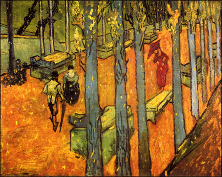 Falling Autumn Leaves, 1888, Vincent van Gogh