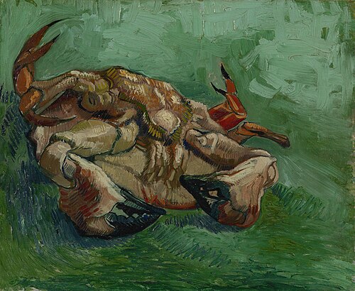Crabe, couché sur le dos, 1887, Vincent van Gogh