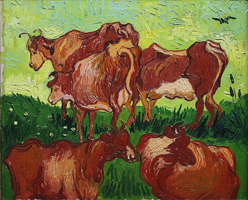 Les Vaches, 1890, Vincent van Gogh