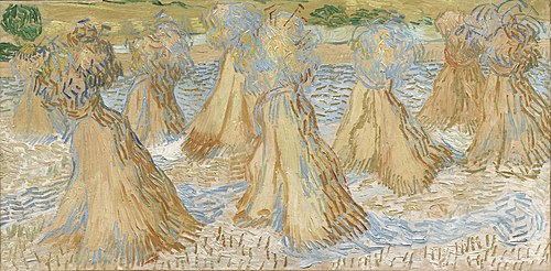 Sheaves of Wheat, 1890, Vincent van Gogh