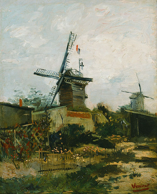 Windmills on Montmartre, 1886, Vincent van Gogh