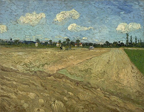 Ploughed fields, 1888, Vincent van Gogh