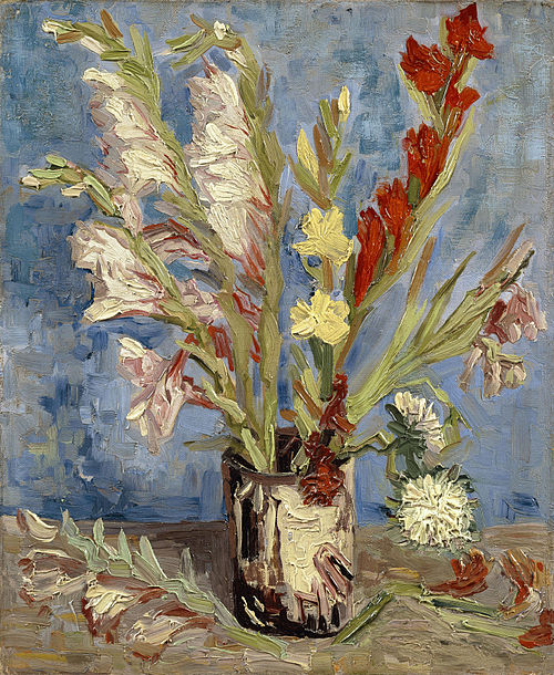 Vase aux glaïeuls et asters de Chine, 1886, Vincent van Gogh