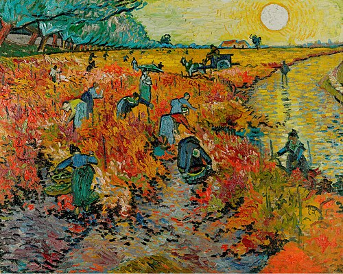 La Vigne rouge, 1888, Vincent van Gogh
