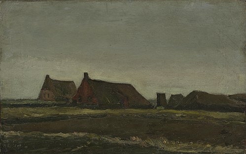 Cottages, 1883, Vincent van Gogh