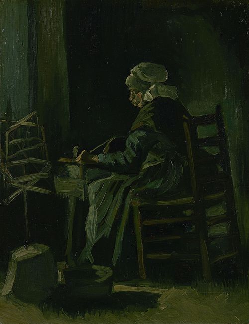 Femme bobinant du fil, 1885, Vincent van Gogh