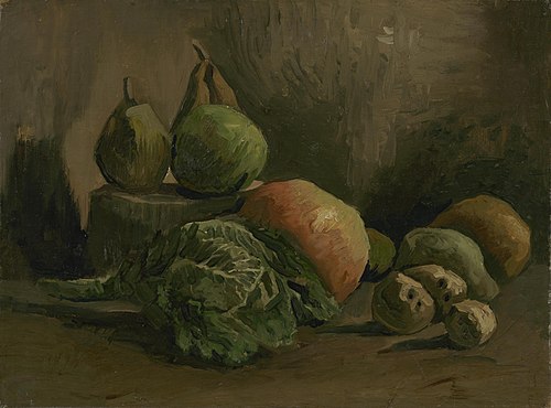 Still Life with Vegetables and Fruit, 1884, Vincent van Gogh