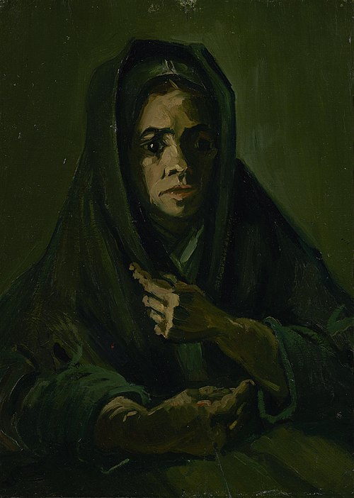 Woman with a Mourning Shawl, 1885, Vincent van Gogh