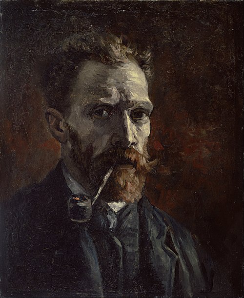 Autoportrait à la pipe, 1886, Vincent van Gogh