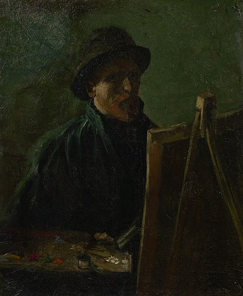 Self-Portrait as a Painter, 1886, Vincent van Gogh