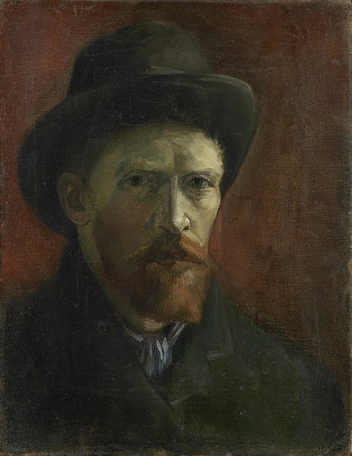 Self-Portrait with Felt Hat, 1886, Vincent van Gogh