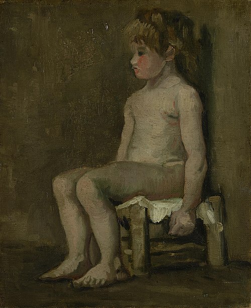 Nude Girl, Seated, 1886, Vincent van Gogh