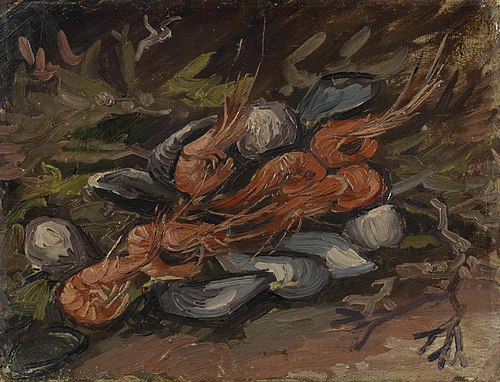 Prawns and Mussels, 1886, Vincent van Gogh