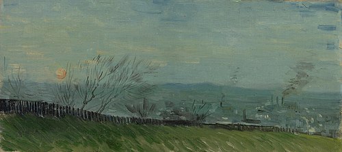 Sunset in Montmartre, 1887, Vincent van Gogh