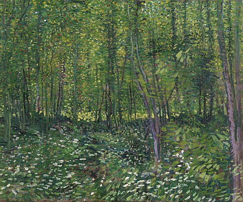 Trees and Undergrowth, 1887, Vincent van Gogh
