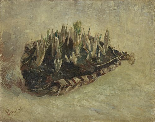 Basket of Crocus Bulbs, 1887, Vincent van Gogh