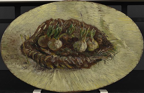 Basket of Hyacinth Bulbs, 1887, Vincent van Gogh
