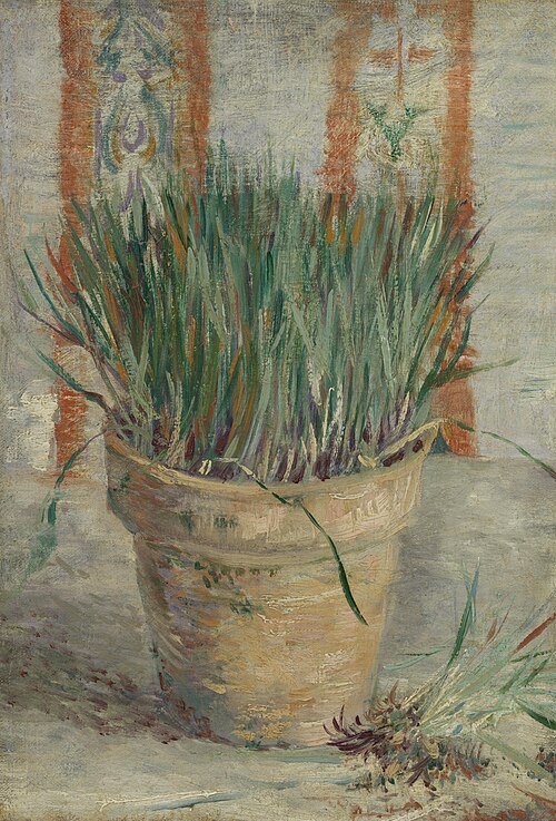 Flowerpot with Garlic Chives, 1887, Vincent van Gogh