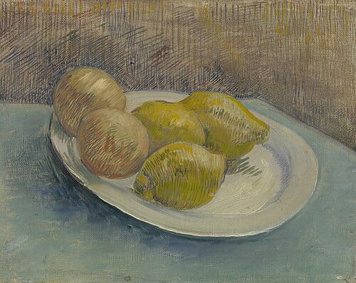 Dish with Citrus Fruit, 1887, Vincent van Gogh