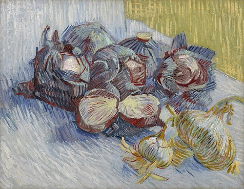 Red coals and garlic, 1887, Vincent van Gogh