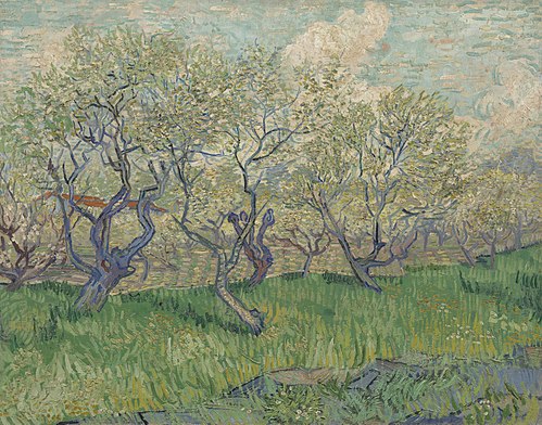Orchard in Blossom, 1889, Vincent van Gogh