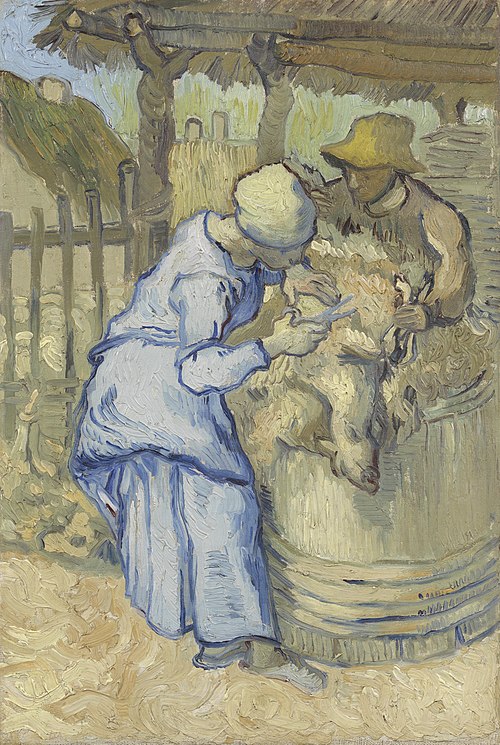 The Sheepshearer (after Millet), 1889, Vincent van Gogh