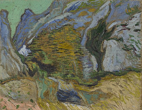 Ravine with a Small Stream, 1889, Vincent van Gogh