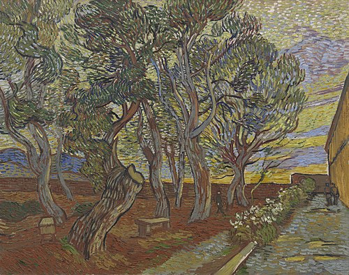 Garden of the Asylum, 1889, Vincent van Gogh