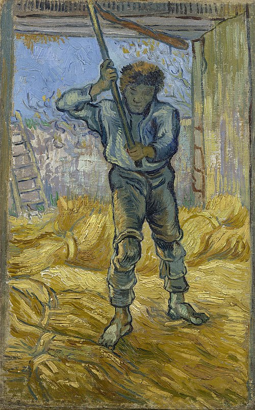 The Thresher (after Millet), 1889, Vincent van Gogh