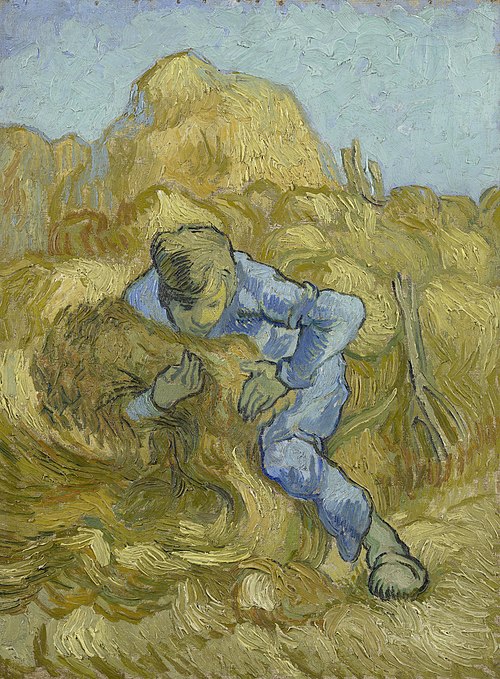 The Sheaf-Binder (after Millet), 1889, Vincent van Gogh