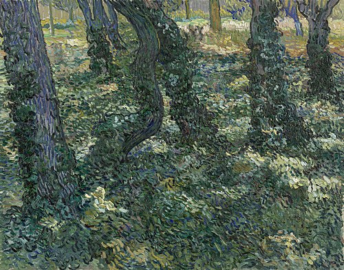 Undergrowth, 1889, Vincent van Gogh