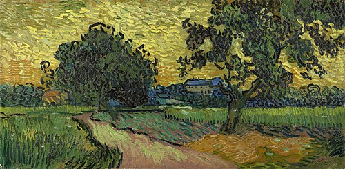 Landscape at Twilight, 1890, Vincent van Gogh