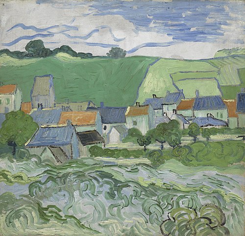 View of Auvers, 1890, Vincent van Gogh