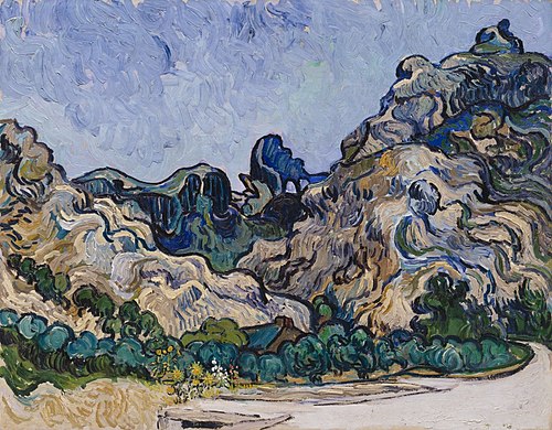 Mountains at Saint-Rémy, 1889, Vincent van Gogh