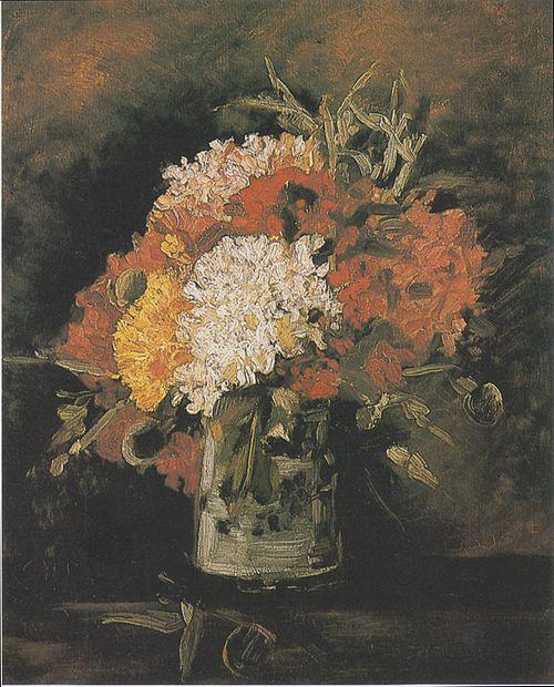 Vase with Carnations, 1886, Vincent van Gogh
