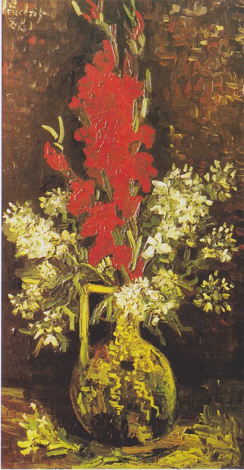 Vase with Red and White Flowers, 1886, Vincent van Gogh