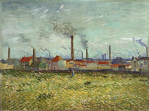Usines à Asnières, 1887, Vincent van Gogh