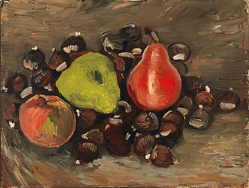 Nature morte avec des fruits et des châtaignes, 1886, Vincent van Gogh