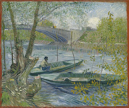 La pêche au printemps au pont de Clichy, 1887, Vincent van Gogh