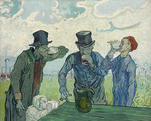 The Drinkers, 1890, Vincent van Gogh