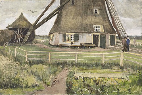The 'Laakmolen' near The Hague, 1882, Vincent van Gogh