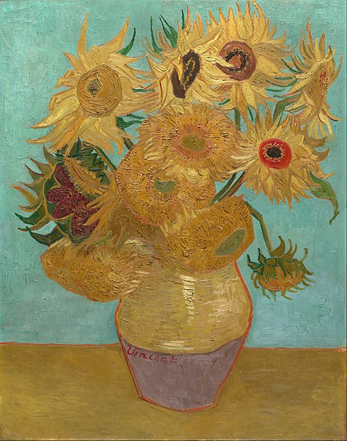 Sunflowers, 1889, Vincent van Gogh