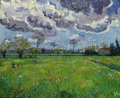 Paysage sous un ciel mouvementé, 1888, Vincent van Gogh