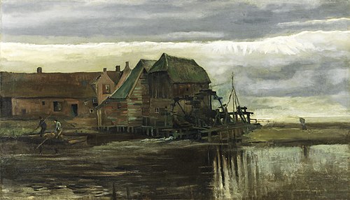 Moulin à eau à Gennep, 1884, Vincent van Gogh